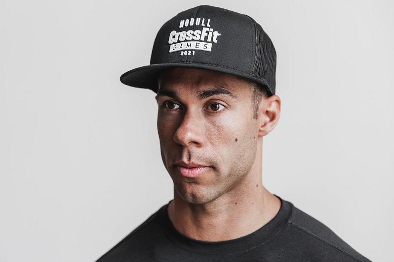 Black Nobull Crossfit Games<Sup>®</Sup> 2021 Flat-Brim Trucker Men's Hats | CA H1620A